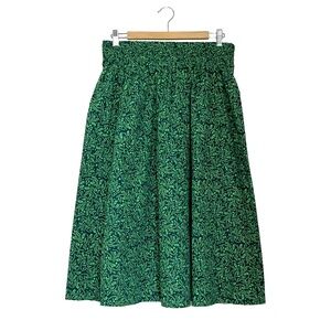 100% Cotton Printed Midi Skirt